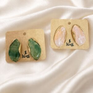 Resin Stud Earrings