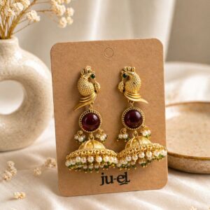 Mayur Jhumki Earrings