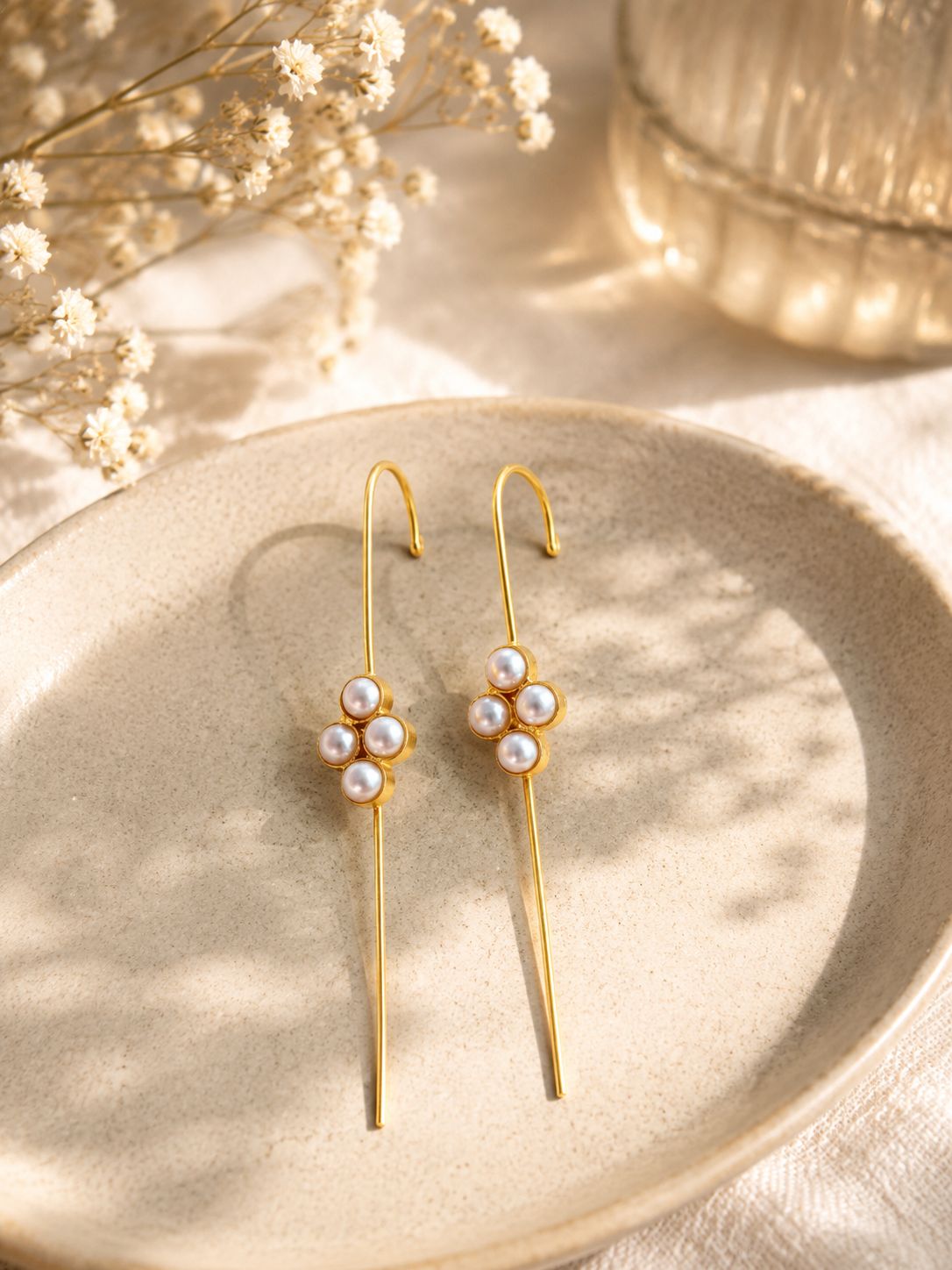 4 pearl earcuffs