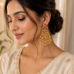 Bhoomika Layer Chand Earrings