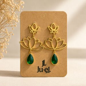 Double Lotus Dangles