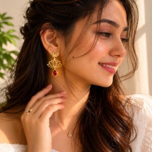 Double Lotus Dangles