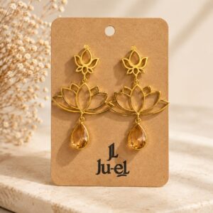 Double Lotus Dangles