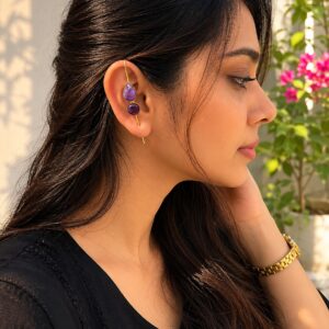 Double Stone Earcuff
