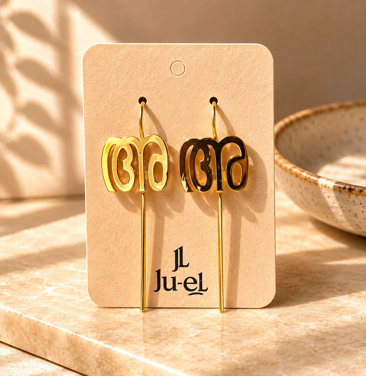 Malayalam Alphabet അ Earcuff