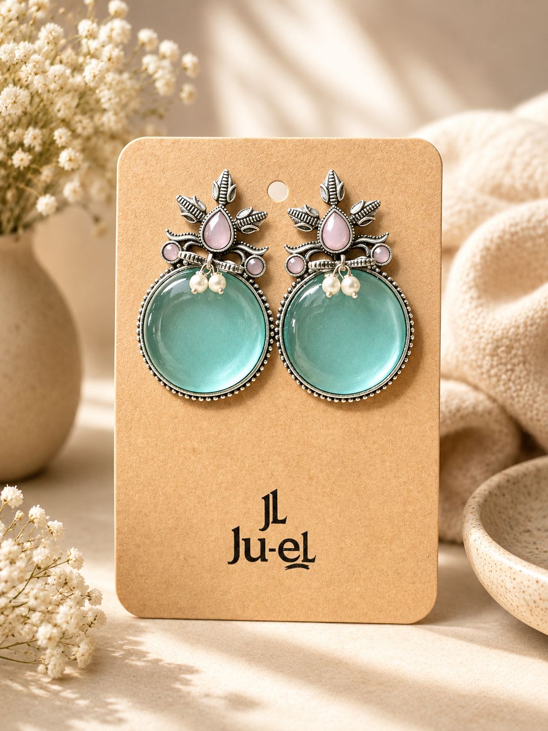 Pooja Studs Blue