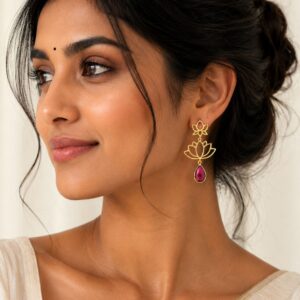 Twin Lotus Doublet Earrings