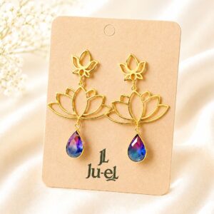 Twin Lotus Doublet Earrings