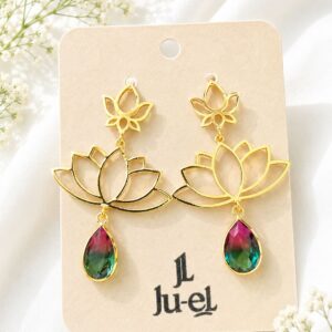 Twin Lotus Doublet Earrings