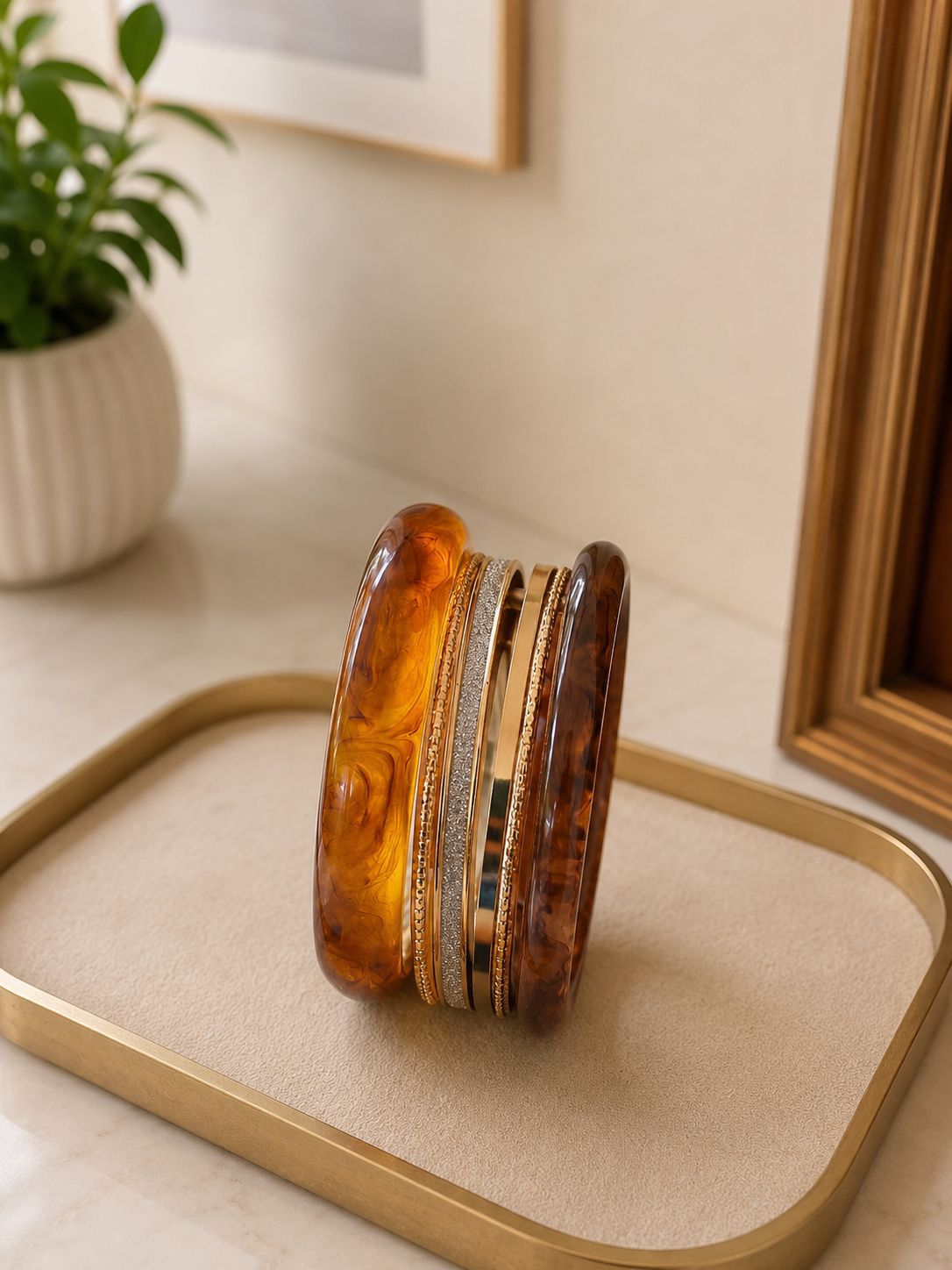 Amber Stack Bangles