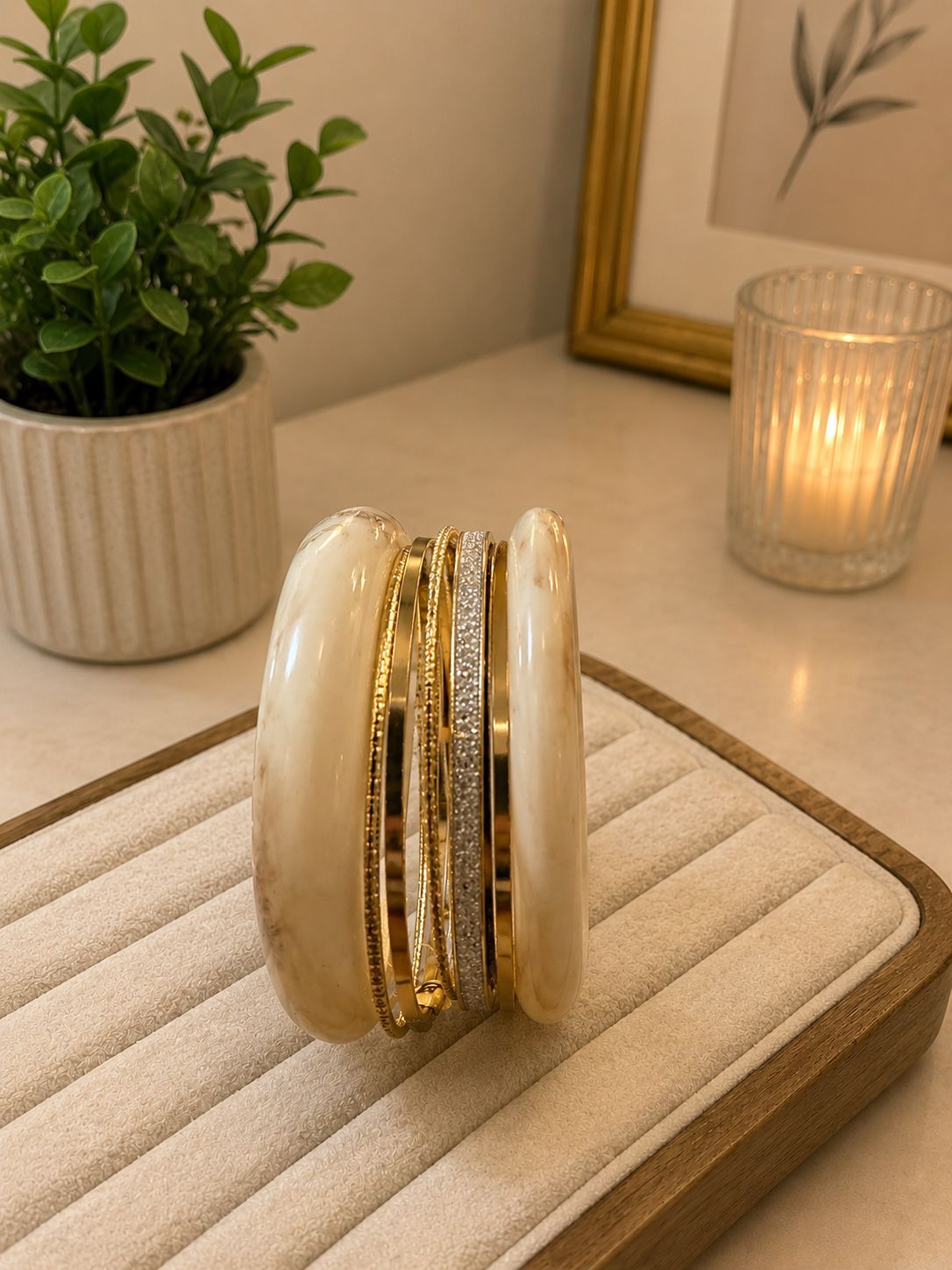 Ivory Stack Bangles
