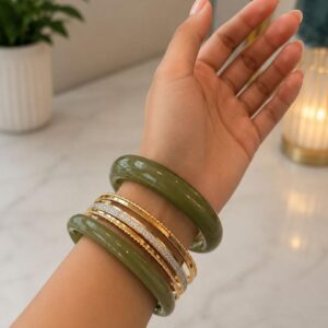 Olive Stack Bangles