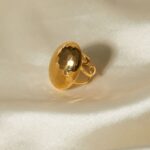 Oval Hammered Ring