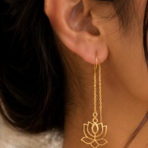 Lotus Threader Earrings