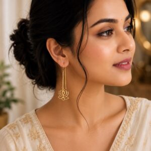 Lotus Threader Earrings
