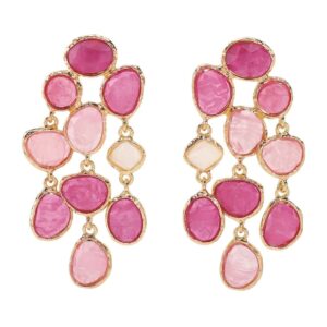 Pink Royal Drop Earrings